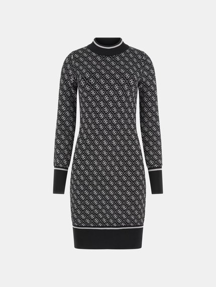 Módní Lise šaty, Černá barva, 2023