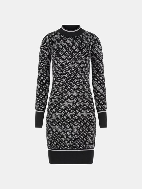 Módní Lise šaty, Černá barva, 2023