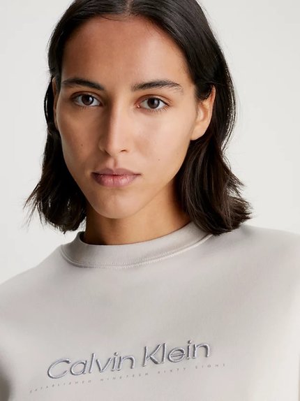 Módní Satin Embroidery mikina, Béžová, Krémová, Šedá barva, 2024