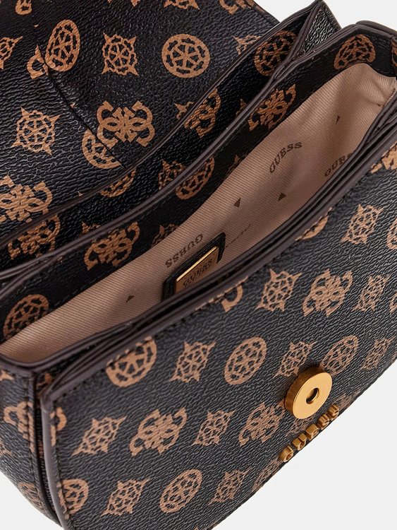 Módní Kuba Mini crossbody, Hnědá barva, 2024