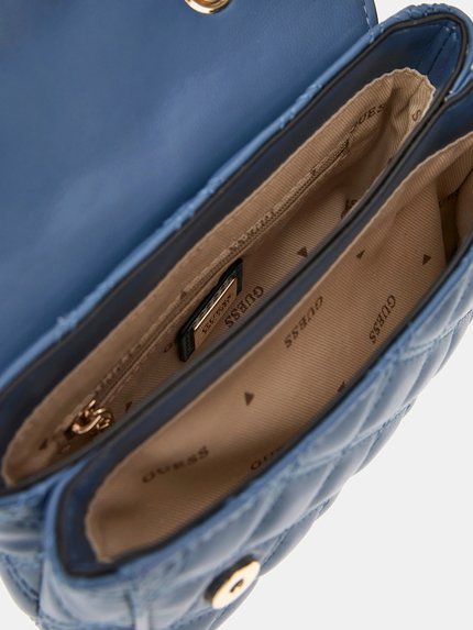 Módní Giully Mini 2 crossbody, Modrá barva, 2024