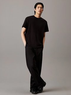 Luxusní Embossed Logo triko, Černá barva, M, L, XL