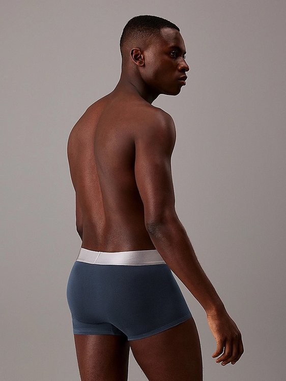 Módní CK Steel Cotton boxery 3ks, Modrá, Šedá barva, 2024