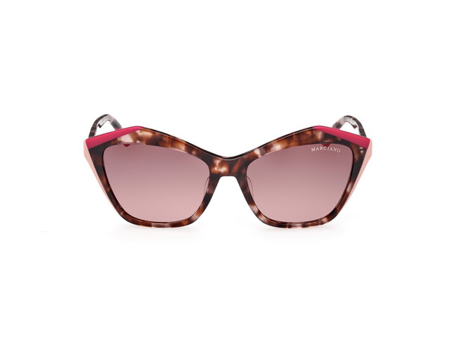 GUESS – Sluneční brýle, Hnědá, Růžová barva 1