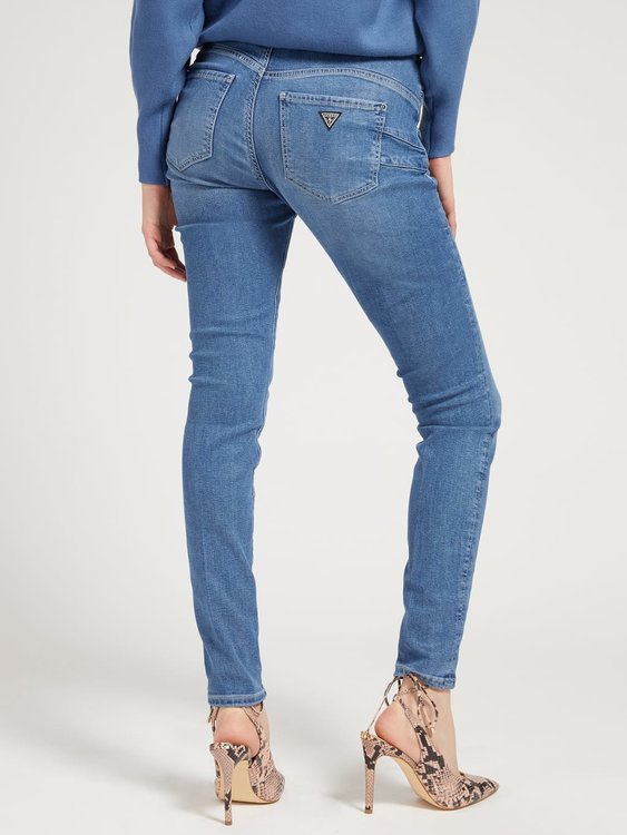 Skinny fit jeans Modrá barva Ženy