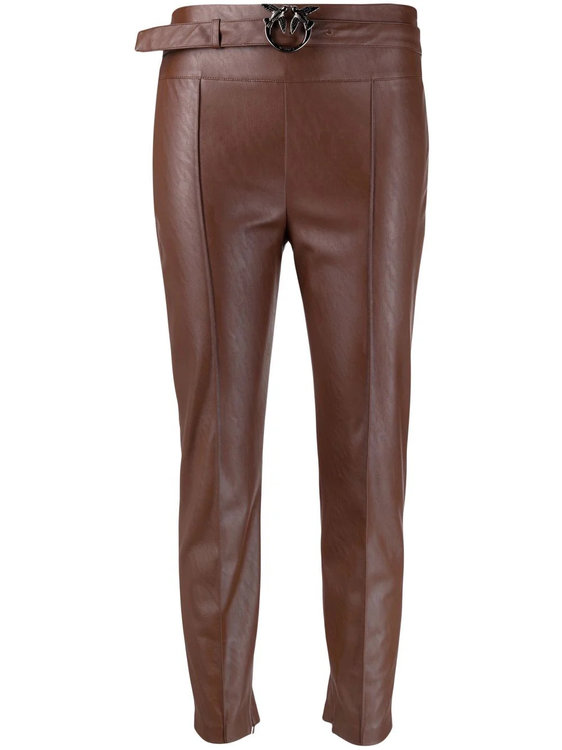 Pinko – Campus kalhoty, Hnědá barva