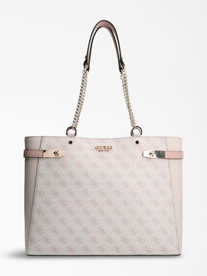 Guess – Zadie logo kabelka, Růžová barva