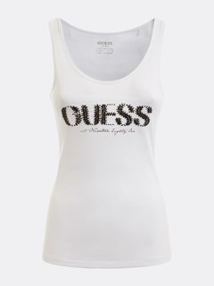 Atena tílko – Guess, Bílá barva Ženy 1