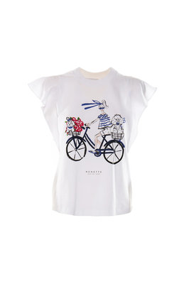 Nenette – Danielle tričko, Bílá barva