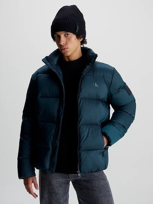 Calvin Klein Jeans – Ripstop Puffer bunda, Navy barva