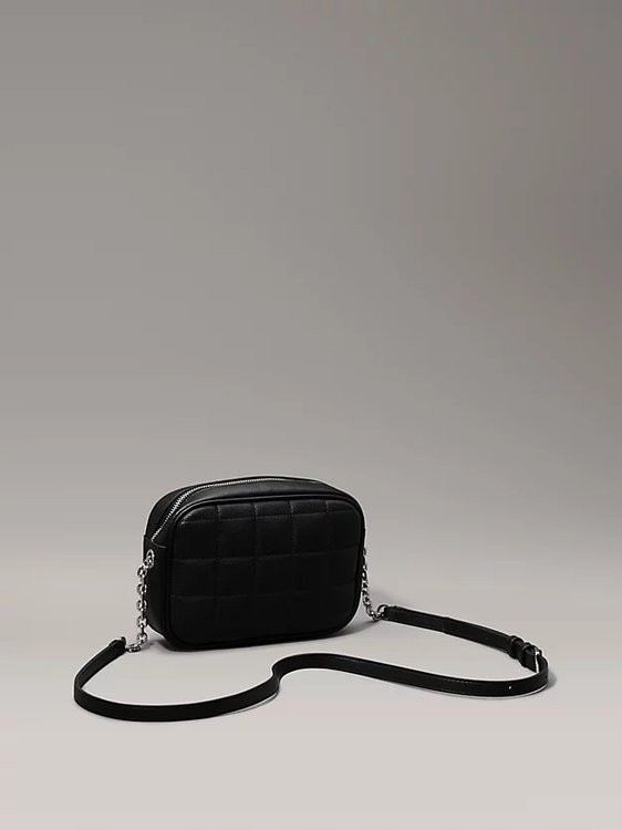 Módní Square Quilt crossbody, Černá barva, 2024