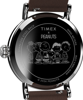 Peanuts hodinky Hnědá, Stříbrná barva Muži