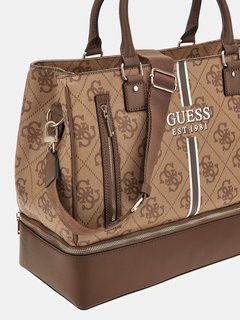 Luxusní Kallisto Zip Bottom cestovní taška, Béžová, Hnědá barva, T/U