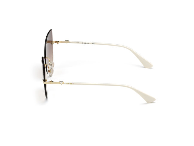 Guess – Sluneční brýle, Bílá, Hnědá, Zlatá barva 1