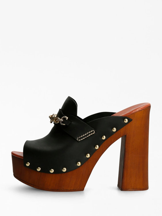 Clara sandály – Guess, Černá, Hnědá barva Ženy