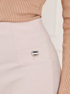 Luxusní Leigah kalhoty, Béžová barva, 38, 40, 42, 44