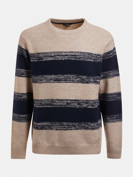 Luxusní Pancras svetr, Krémová, Modrá barva, XL