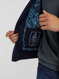 Luxusní Stretch Biker bunda, Modrá, Navy barva, M, L, XL