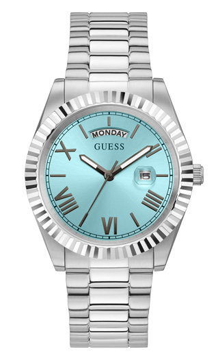 GUESS – CONNOISSEUR hodinky, Stříbrná barva