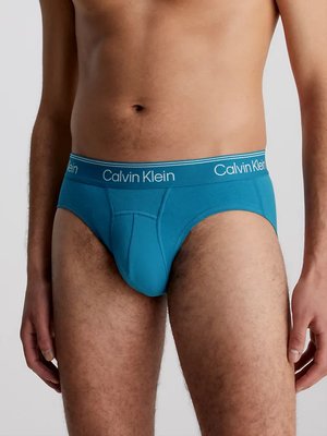 Athletic Cotton slipy 2 ks – Calvin Klein Underwear, Modrá, Šedá barva Muži