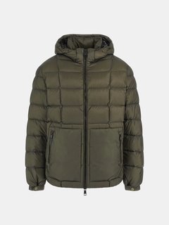 Luxusní Light Puffa péřová bunda, Zelená barva, M, L
