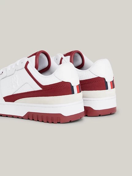 Módní TH Basket Street tenisky, Bílá, Vínová barva, 2024