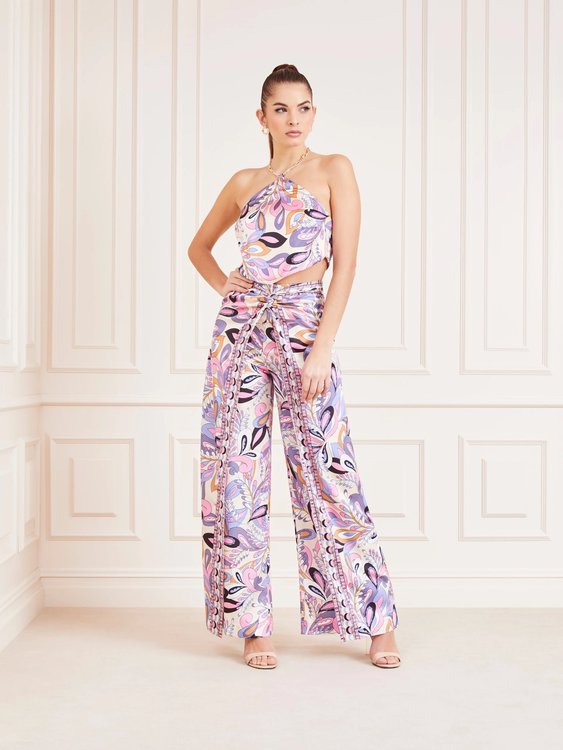 Gypset Scarf Printed top – Marciano, Fialová, Růžová barva Ženy