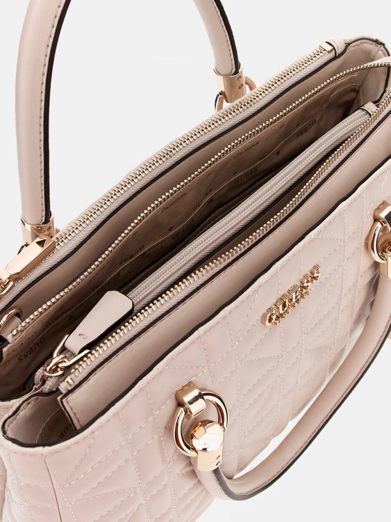 Módní Assia High Society střední kabelka, Krémová barva, 2024