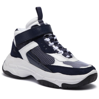 Calvin Klein Jeans – Kotníkové tenisky, Bílá, Černá barva