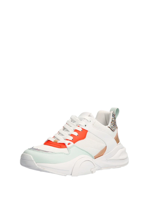 Guess – Bestie tenisky, Bílá, Oranžová, Tyrkysová barva