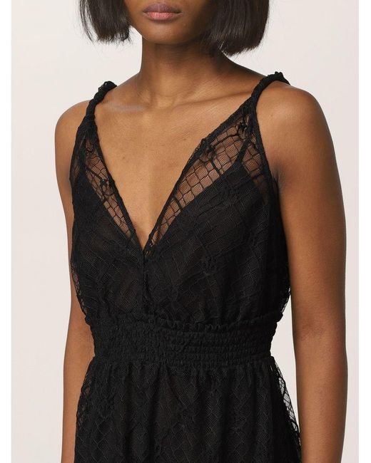 Módní Livigno šaty, Černá barva, 2022