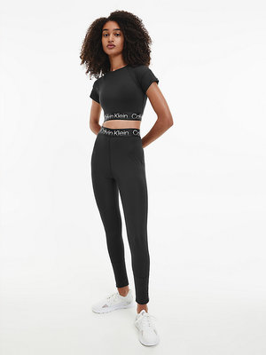 Cropped top – Calvin Klein Performance, Černá barva Ženy