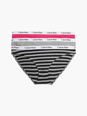 Calvin Klein Underwear – Carousel bikiny 3ks, Růžová, Šedá barva