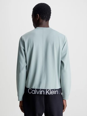 Pullover Twill mikina – Calvin Klein Performance, Modrá barva Muži