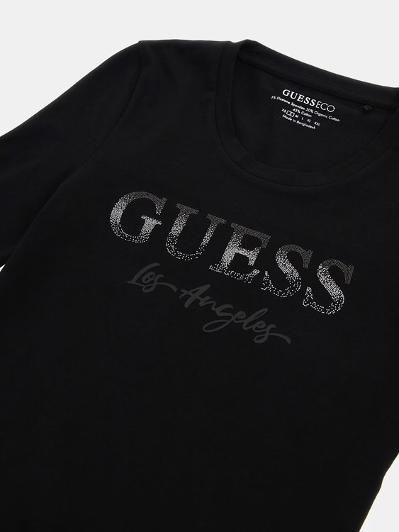 Luxusní Logo Micro Studs triko, Černá barva, XS, S, M, L, XL