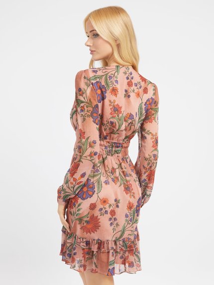 Módní Brigida šaty, Růžová barva, 2023