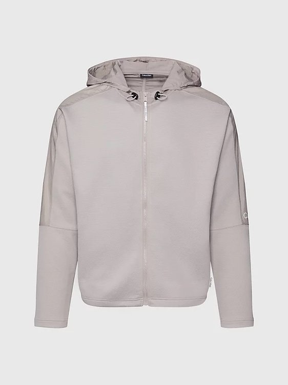 Full Zip mikina Béžová, Krémová, Šedá barva Muži