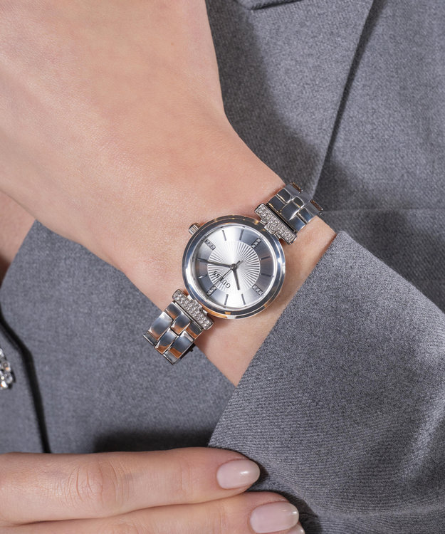 GUESS, Stříbrná barva Array hodinky