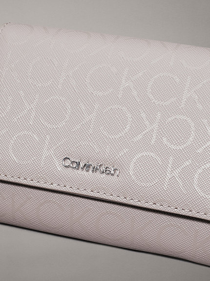 Módní CK Must malá peněženka, Šedá barva, 2024