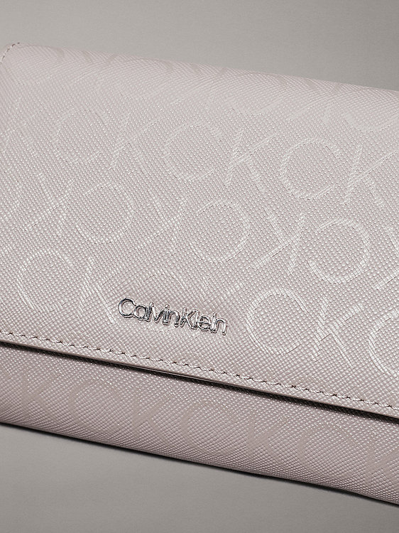 Módní CK Must malá peněženka, Šedá barva, 2024