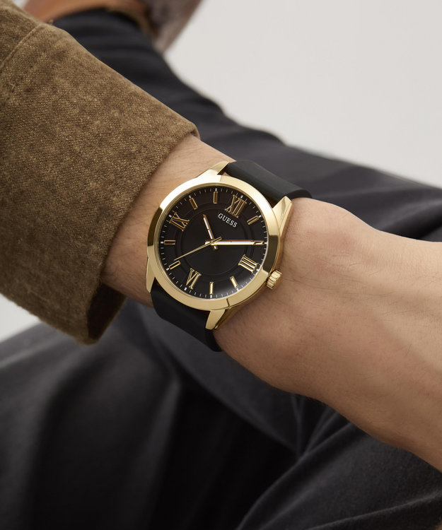 GUESS, Černá, Zlatá barva Elliot hodinky