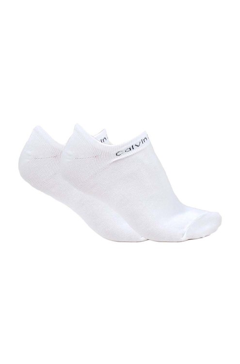 Calvin Klein Jeans – Ponožky CKJ Logo, Bílá barva