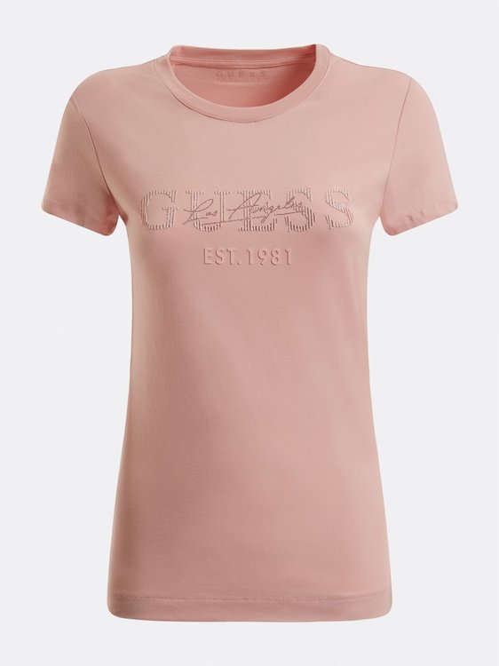 Luxusní Front logo tričko, Růžová barva, XS, S, M, L, XL