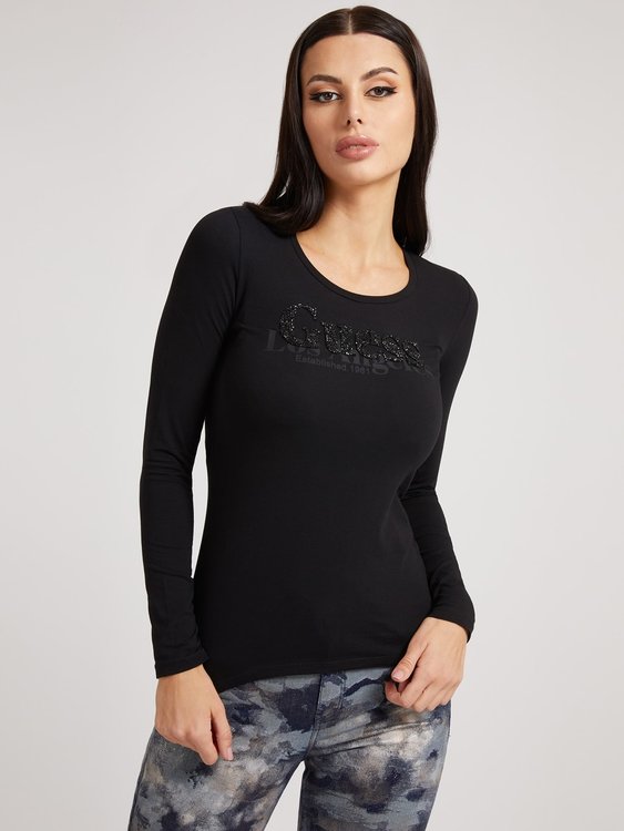 Módní Astrelle triko, Černá barva, 2022