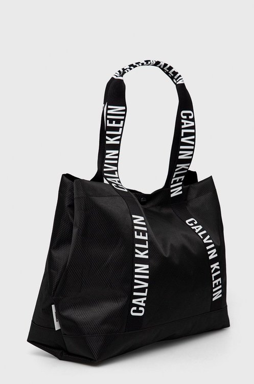 Módní Intense power plážová taška, Černá barva, 2022