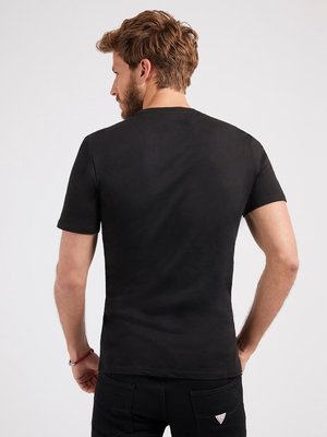 Original triko – GUESS, Černá barva Muži