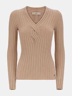 Luxusní Ines svetr, Béžová barva, S, M