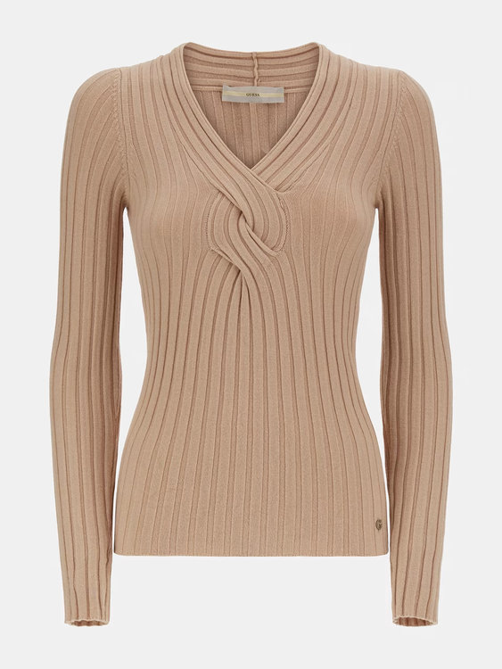 Luxusní Ines svetr, Béžová barva, S, M