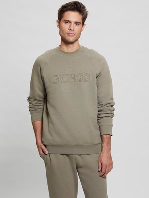 GUESS – Aldwin mikina, Khaki barva