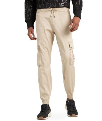 Calvin Klein Jeans – Skinny Washed Cargo kalhoty, Hnědá barva